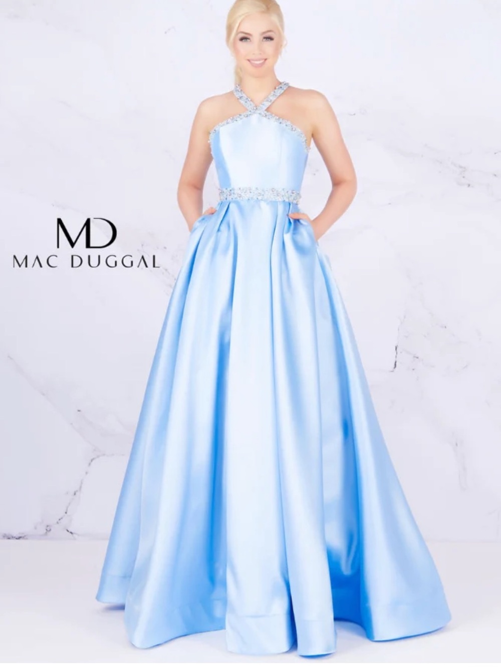 MacDuggal 77498 light blue size 12 NWT brand new never worn before!
